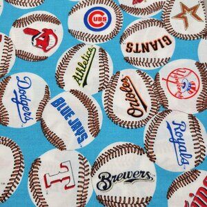 Fabric Traditions Major League Baseball Teams Cotton Fabric 1 3/4 Yard x 58 Inch
